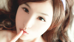 Asian Brown Eyes Long-haired Brunette Korean Teen Girl Wallpaper #5790