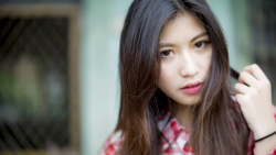 Asian Brown Eyes Long-haired Brunette Teen Girl Wallpaper #5639
