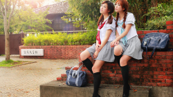 Asian Brunette Red Hair Teen School Girls Wallpaper #794