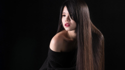 Asian Long-haired Brunette Teen Girl Wallpaper #2025