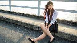 Asian Long-haired Brunette Teen Girl Wallpaper #5065