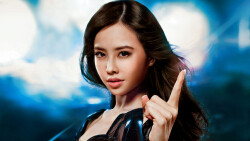 Asian Long-haired Brunette Teen Girl Wallpaper #5198