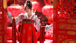 Asian Long-haired Guō Ziyīng Chinese Brunette Model Teen Girl Wallpaper #001