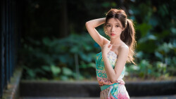 Asian Skinny Brunette Teen Girl Wallpaper #2924