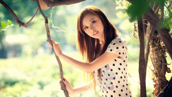 Asian Skinny Brunette Teen Girl Wallpaper #3653