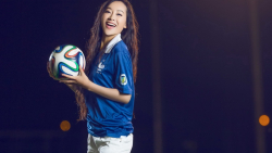 Asian Skinny Smiling Long-haired Brunette Teen Girl Wallpaper #5864