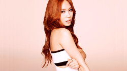 Asian Slim Long-haired Red Hair Teen Girl Wallpaper #4773