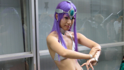 Asian Slim Small Tits Smiling Long-haired Purple Hair Cosplay Teen Girl Wallpaper #6241