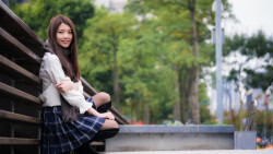 Asian Smiling Brunette Teen Girl Wallpaper #3279