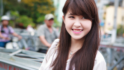 Asian Smiling Long-haired Brunette Teen Girl Wallpaper #5023