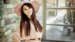 Asian Smiling Long-haired Brunette Teen Girl Wallpaper #5345