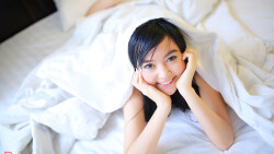 Asian Smiling Long-haired Brunette Teen Girl Wallpaper #5375