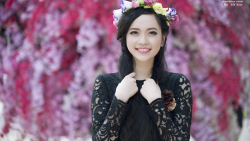 Asian Smiling Slim Brunette Bride Teen Girl Wallpaper #4466