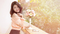 Asian Smiling Tiny Brunette Teen Girl Wallpaper #2290