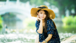Asian Smiling Tiny Brunette Teen Girl Wallpaper #2564