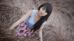 Asian Tiny Long-haired Brunette Teen Girl Wallpaper #6063