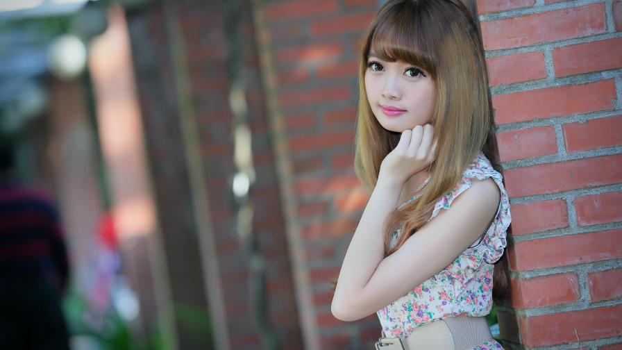Asian Tiny Long-haired Cubie Wang Blonde Teen Girl Wallpaper #4940