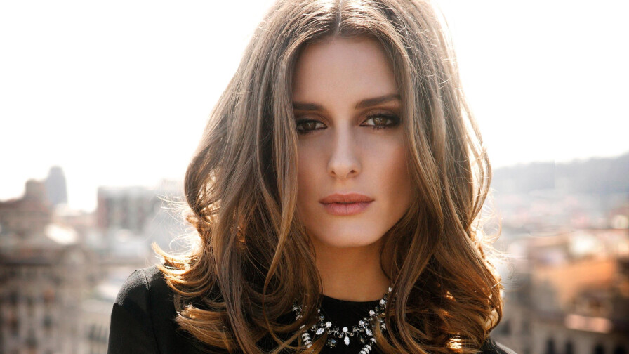 Brown Eyes Long-haired Olivia Palermo American Brunette Actress and Model Celebrity Girl Wallpaper #001