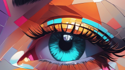 Fantasy Blue-eyed Girl Wallpaper Eye Close-up #485