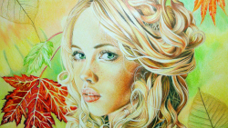 Fantasy Blue-eyed Long-haired Blonde Teen Girl Wallpaper #371