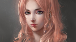 Fantasy Blue-eyed Long-haired Red Hair Teen Girl Wallpaper #468