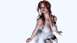 Fantasy Busty Blue-eyed Long-haired Red Hair Teen Girl Wallpaper #277