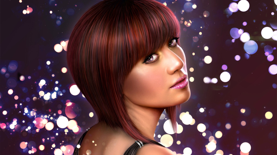 Fantasy Red Hair Brunette Teen Girl Wallpaper #295