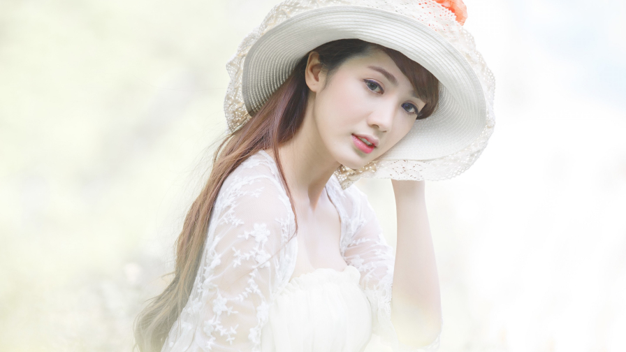 Linh Napie Asian Brunette Model Bride Teen Girl Wallpaper #007