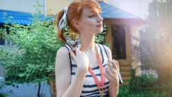 Long-haired Alina Kovalenko Ukrainian Red Hair Actress Celebrity Girl Wallpaper #004