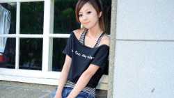 Long-haired Mikako Zhang Kaijie Asian Brunette Teen Model Girl Wallpaper #113