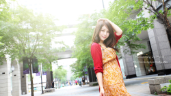 Long-haired Smiling Zhang Qi Jun Taiwanese Asian Model Teen Girl Wallpaper #014