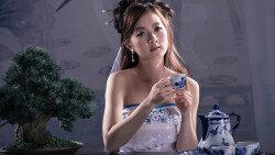 Mikako Zhang Kaijie Asian Brunette Teen Model Girl Wallpaper #094