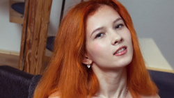 Nude Slim Small Tits Ambre Red Hair Teen Girl Wallpaper #001