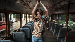 Olya Pushkina Brunette Model Girl Wallpaper #001