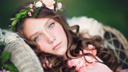 Sexy Cute And Beautiful Blue Eyed Brunette Teen Girl Wallpaper #3125