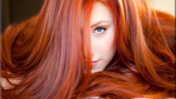 Sexy Cute And Beautiful Blue-eyed Long-haired Red Hair Teen Girl Wallpaper #1960