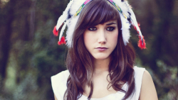 Sexy Native American Brown Eyes Long-haired Brunette Cosplay Teen Girl Wallpaper #7133