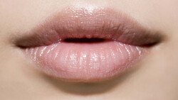 Sexy Pink Lips Close-Up Girl Wallpaper #4421