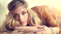 Tattooed Blue-eyed Mara Cammarota Italian Long-haired Blonde Model Girl Wallpaper #002